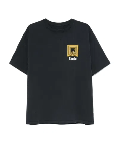 RHUDE RHUDE CHEVRON LOGO REPEAT T-SHIRT