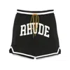 Rhude Collegiate Basketball Shorts Featuring Pockets In Black
