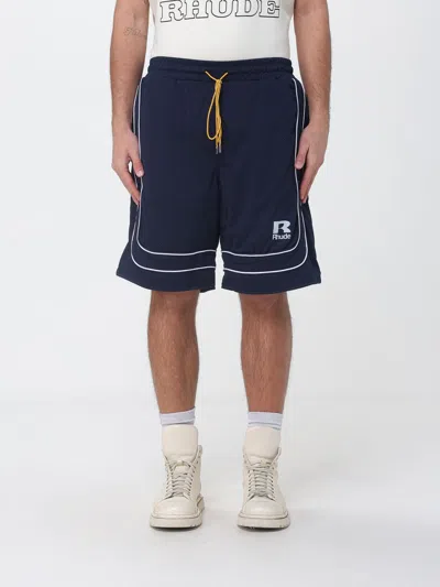 Rhude Shorts Men  In Blue