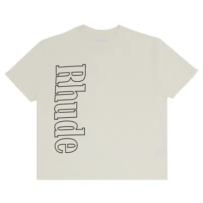 Pre-owned Rhude Side Logo Tee 'vintage White'