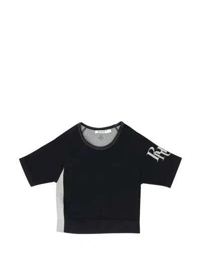 Rhude Side-stripe T-shirt In Black