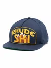 Rhude Ski Structure Hat In Navy Blue In Blue