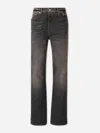 Rhude Belt-loop Button-fastening Jeans In Black