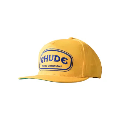 Pre-owned Rhude Smokers Hat 'yellow' | Men's Size Onesize