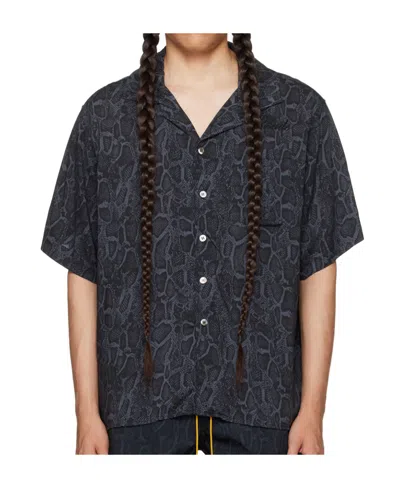 Rhude Snake Shirt In Black
