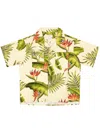 Rhude Woven Cotton Multi Snap Button Down Shirt In Neutrals