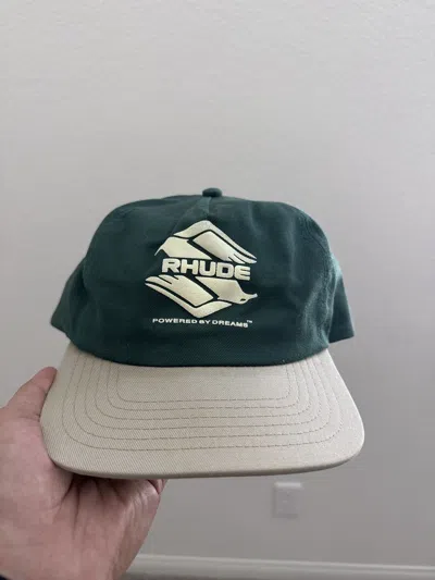 Pre-owned Rhude Snapback Hat One Size In Green