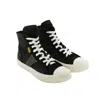 Rhude Sneakers With Leather Inserts In Black