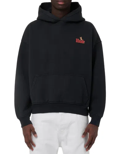 Rhude American Spirit Hoodie In Black
