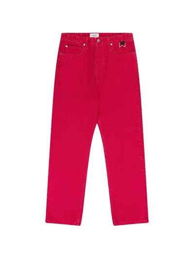Rhude Star Jeans In Red