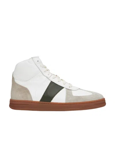 Rhude Stitching High-top Leisure Sneakers In White