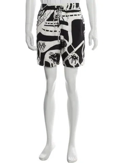 Pre-owned Rhude Strada Jogger Shorts In Black