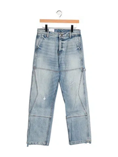Pre-owned Rhude Straight-leg Jeans In Blue