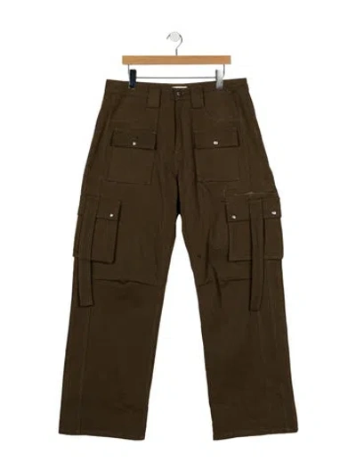 Pre-owned Rhude Straight-leg Jeans In Green