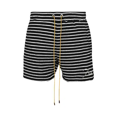 Pre-owned Rhude Stripe Towel Short 'black/white' | Men's Size L