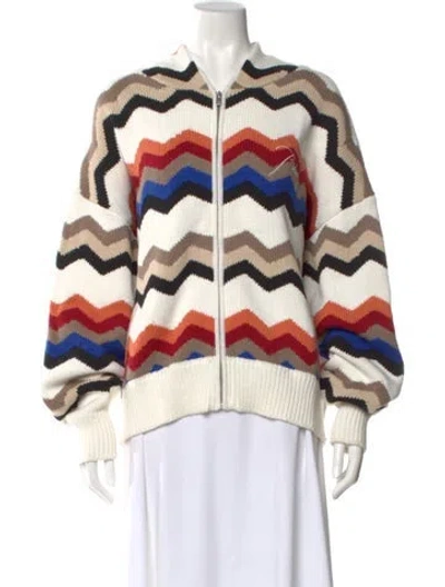 Pre-owned Rhude Striped Crew Neck Sweater In Multi