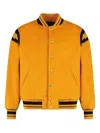 Rhude Striped-trim Bomber Jacket In Orange