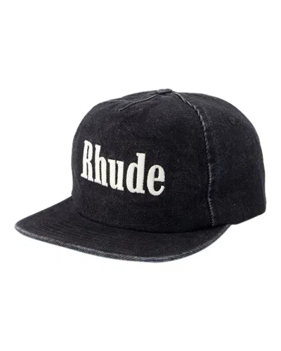 Rhude Structured 1 Cap In Black