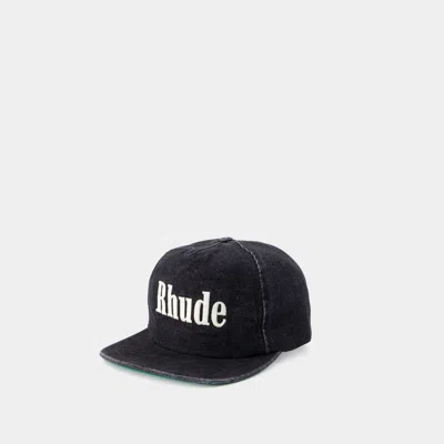 Rhude Structured 1 Cap In Black