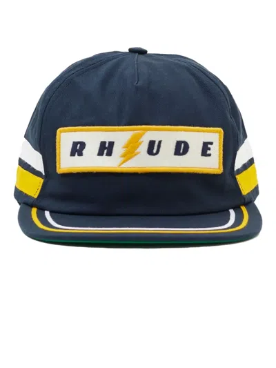 Rhude Structured Hat 2 Cap In Blue