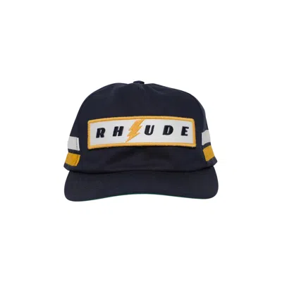Pre-owned Rhude Structured Hat 2 'navy' In Blue