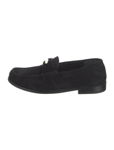 Pre-owned Rhude Suede Loafers In Black