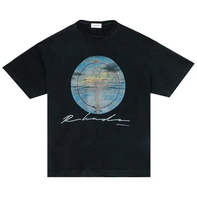 Pre-owned Rhude Sunset Tee 'black' | Men's Size Xl