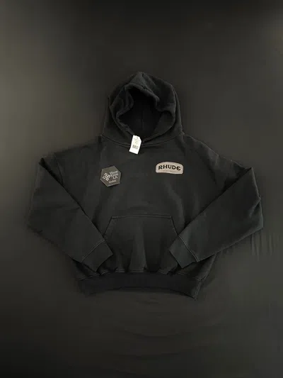 Pre-owned Rhude Supercross Hoodie In Black