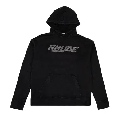 Pre-owned Rhude Swarovsky Hoodie 'black' | Men's Size Xxl