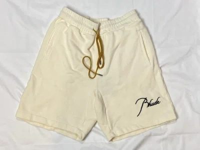 Pre-owned Rhude Sweat Shorts In Beige