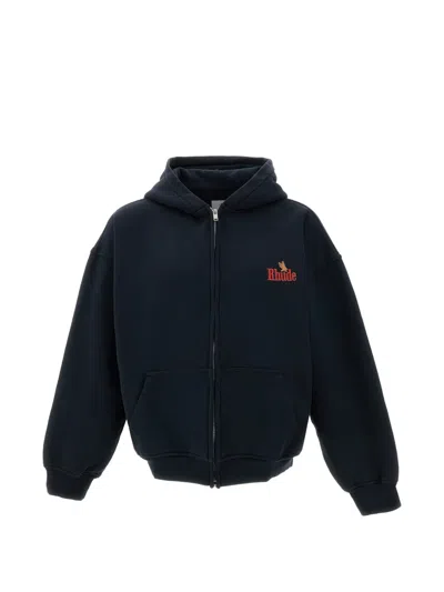 Rhude Sweaters Black In Animal Print