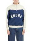 Rhude Man Sweatshirt Navy Size L Cotton In White