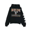 Rhude Crewneck Sweater With Front Graphic Print In Black
