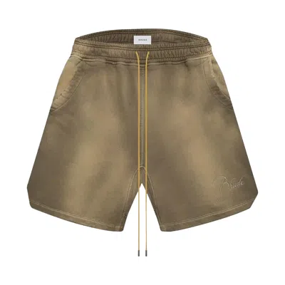 Pre-owned Rhude Sweatshort 'sundry Elephant' | Grey | Men's Size L