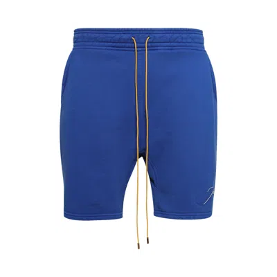 Pre-owned Rhude Sweatshort 'vintage Cobalt Blue' | Men's Size Xs
