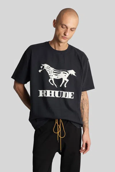 Rhude T-shirt In Black