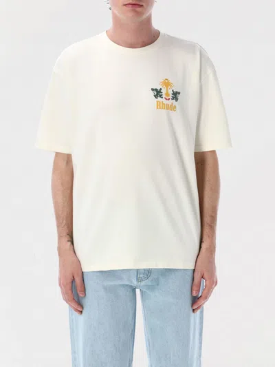 RHUDE T-SHIRT RHUDE MEN COLOR WHITE,G95959001