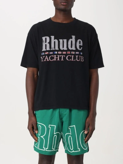 RHUDE T-SHIRT RHUDE MEN COLOR BLACK,400797002