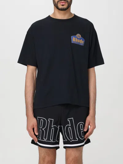 RHUDE T-SHIRT RHUDE MEN COLOR BLACK,400795002