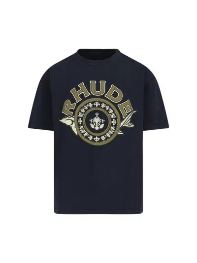 Rhude T-shirts And Polos In Black