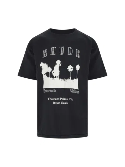 Rhude Thousand Palms T-shirt In Black