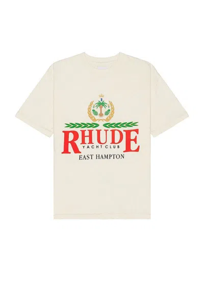 Rhude Cotton T-shirt In White