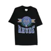 Rhude Cotswold Crest Graphic Print T-shirt In Black