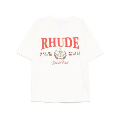 Rhude Graphic-print T-shirt In White