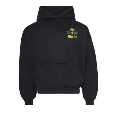 Pre-owned Rhude Tabaco Hoodie 'vintage Black' | Men's Size Xxl