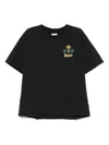 Rhude Tobacco Logo-print Cotton-jersey T-shirt In Black
