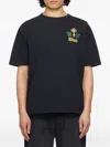Rhude Tobacco Logo-print Cotton-jersey T-shirt In Black