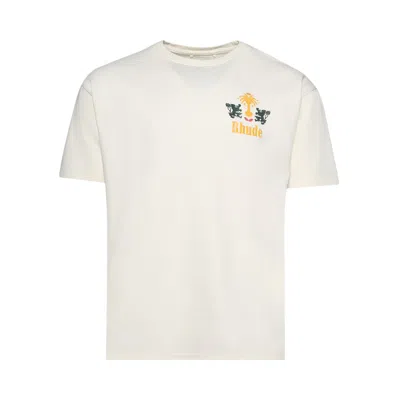 Pre-owned Rhude Tabaco Tee 'vintage White' | Men's Size Xxl