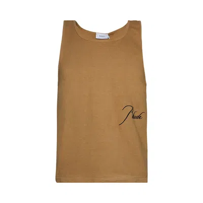 Pre-owned Rhude Tank 'vintage Tan' | Men's Size Xs In Brown