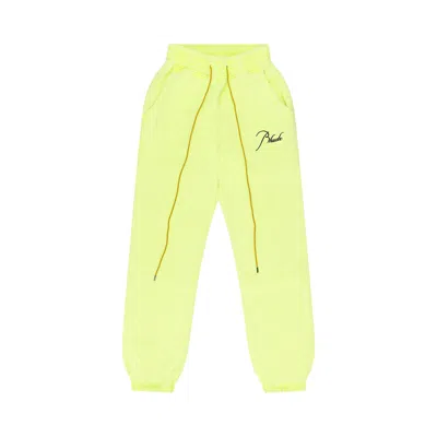 Pre-owned Rhude Terry Sweatpant 'neon Green' | Men's Size Xs